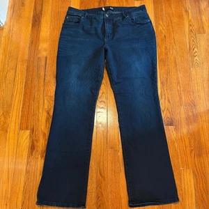 Kut From The Kloth Gr. 20 W Natalie High Rise Bootcut Jeans dunkle Waschung 31" Schrittlänge - Bild 1 von 9