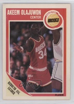 1989-90 Fleer Hakeem Olajuwon #61 HOF - Image 1 of 2