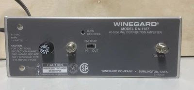 Winegard Company Model DA-1127 40-1000MHz Distribution Amplifier Cable TV Signal - Image 1 of 4
