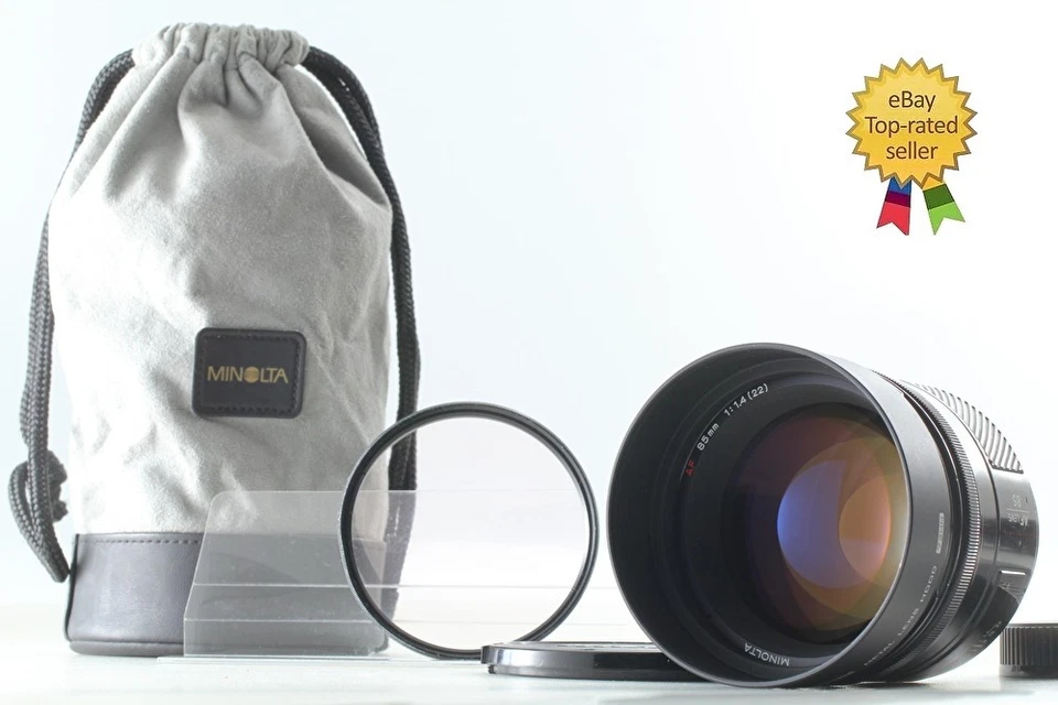 【Almost MINT】 Minolta AF 85mm F1.4 Portrait Lens Sony A Alpha Mount From Japan - Image 1 of 4