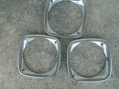 Lote 3 biseles de faros Buick 1231710 1970 1971 Wildcat Electra LeSabre Centurion Foto 1 de 4