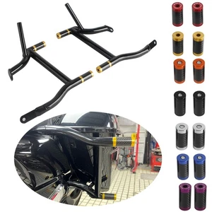 Low-profile Saddle Bag Guards Crash Bars For Harley Electra Glide FLHTC/I 09-13 - Picture 1 of 20