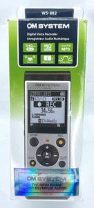 OM System Olympus WS-882 Stereo 4GB Digital Voice Recorder Silver and Black - Picture 1 of 14