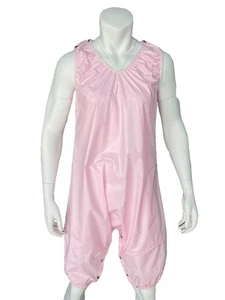 Haian PVC AB Unisex Strampler mit Schnappverschluss im Schritt M babyrosa - Bild 1 von 7