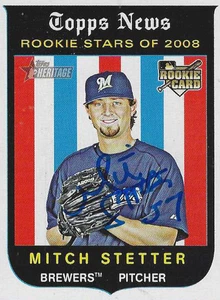 Mitch Stetter Milwaukee Brewers persönlich handsignierte Karte - Bild 1 von 1