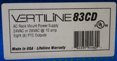 ALTRONIX Vertiline 83CD AC Rack Mount Power Supply 24VAC or 28VAC 10A NEW - Image 1 of 2
