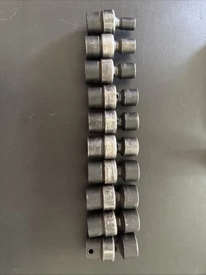 MATCO TOOLS ADV 3/8" 10pc Metric Swivel Impact Socket Set 8-19mm Read Descriptio - Image 1 of 4