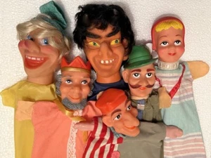 6 Stück alte Kasperletheater Handpuppen in TOP ZUSTAND - Bild 1 von 1
