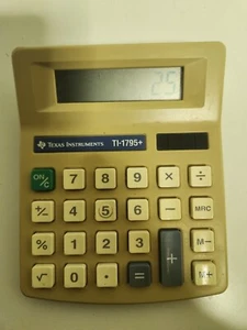 Vintage Texas Instruments TI-1795+ Plus Desktop Solar Calculator - Picture 1 of 2