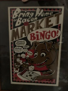 1995 Showbox Pike Place Bingo Original Poster Warren Sutton - Picture 1 of 1
