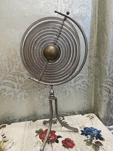COPERNICAN BRASS & STEEL ARMILLARY SPHERE GLOBE CIRCA 1900 - Picture 1 of 3