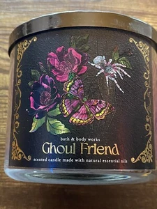BATH & BODY WORKS 3 WICK CANDLE ~GHOUL FRIEND~W/LID NEW FALL SCENT! - Picture 1 of 6