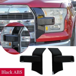 For 2015-20 Ford F150 Black ABS Front bumper headlight & Grille Trim Accessories - Bild 1 von 9
