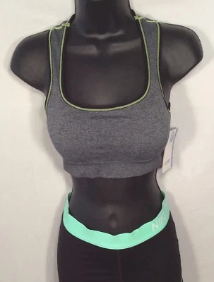 Jockey Women’s Medium Impact Sports Bra Large Silk Gray Push-up Bra - Image 1 of 3