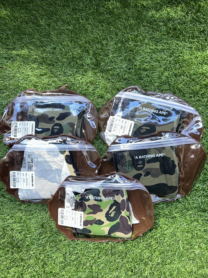 A Bathing Ape Bape  Camo Green/Black Face Covering/mask - Image 1 of 1