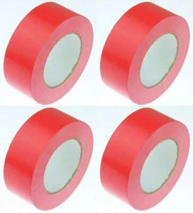 4 x Gaffa Tape 0,10€/m STANDARD ROT 50mm x 50m Gewebeband Steinband Klebeband - Bild 1 von 3