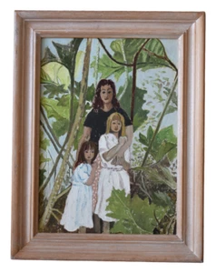 Molly Bullock Original Oil Painting Family At Castallack Cornwall Cornish Art - Picture 1 of 3