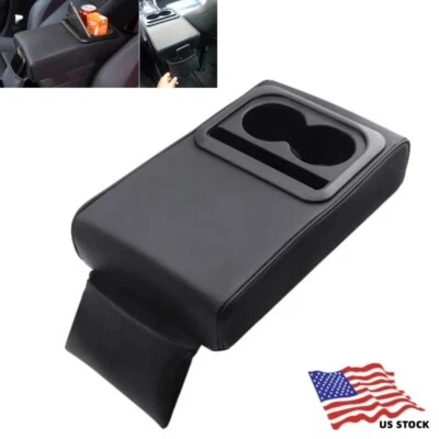 Universal Armrest Cushion with Cup Holder Car Armrest Seat Box Cushion Protector - Image 1 of 4