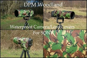 Für Sony Range wasserdichte DPM Woodland Kamera Objektiv Regenabdeckungen - Bild 1 von 6