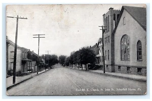First M.E. Iglesia Metodista Episcopal St. John Street Schuylkill Haven PA F7 - Imagen 1 de 2
