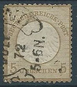 1872 GERMANIA USATO REICH IMPERO AQUILA PICCOLO SCUDO 5 G - G1 - Picture 1 of 1