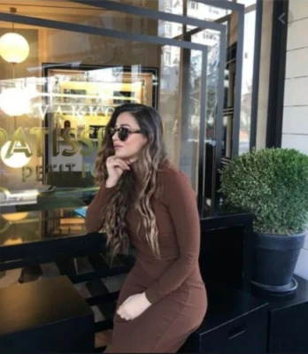 ÚLTIMO VESTIDO MIDI DE PUNTO LARGO DRAPEADO MARRÓN ZARA NUEVO CON ETIQUETAS 8305/803 Foto 1 de 4