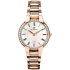 Accurist Ladies Watch Signature Collection Crystal Set Rose Gold 8299 Rrp £115