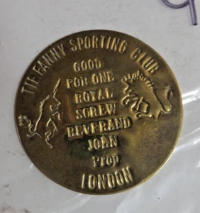 Brothel token Fanny Sporting Club London - Picture 1 of 2