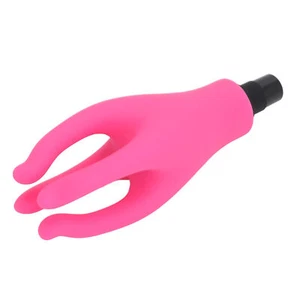Massage Gun Head Silicone Waterproof 4 Head Fascia Gun Replacement Head Rose Red - Picture 1 of 22