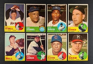 1963 Topps Baseball Lot 8 Cards Casey Stengel - Picture 1 of 3