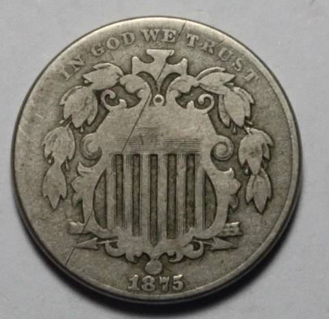 1875 Shield Nickel LW570 Cover