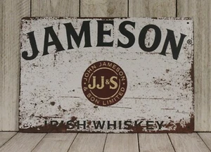 Jameson Irish Whiskey Tin Sign Metal Poster Whisky Bar Irish Pub Vintage Look Ad - Picture 1 of 4
