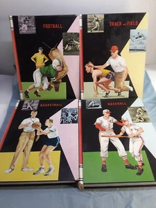 4~ Creative Sports Series Books 1961 - 1962~ Football/Baseball/Basketball/Track - Picture 1 of 5