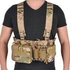 Outdoor Tactical Gear Modular Chest Rig Harness Vest Magazine Pouch Bag Carrier