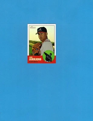 2012 Topps Heritage #HP64 Jair Jurrjens Chrome Refractor! Atlanta Braves! - Image 1 of 2