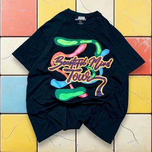 Y2K Rod Wave Beautiful Mind Tour Black Band Tee Mens 2XL Concert Music Merch Rap - Picture 1 of 14