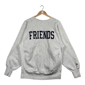 Vintage Champion Reverse Weave Friends Crewneck Gray Mens XL - Picture 1 of 7