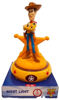 PeachTree Night Light Disney Toy Story 4 Sheriff Woody Battery Operated Kids - Image 1 of 3