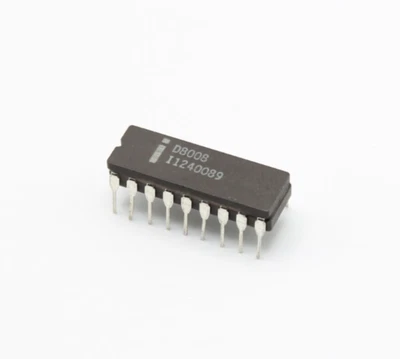 Intel D8008 18-Pin Ceramic Dip 8-Bit Microprocessor CPU MOS MCS-8 Microcomputer - Image 1 of 2