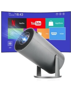 Mini Home Cinema Projector 4K Android WiFi Bluetooth Portable LED Movie Theater - Picture 1 of 8