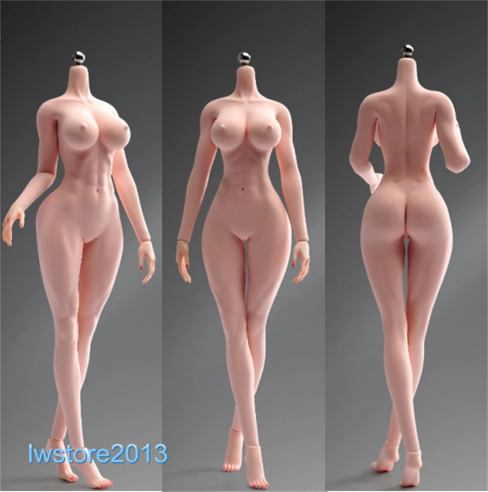 YM507 1/6 Large Breast Muscle Girl 12" Female Action Figure Body Hands Foot Toys - Image 1 of 4