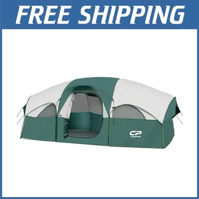 Tienda portátil para 8 personas con cortina dividida, ventanas de malla Foto 1 de 4