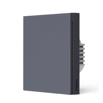 Aqara Zigbee 3.0 Intelligent Wall Switch with Neutral Single Button, Grey - Image 1 of 4