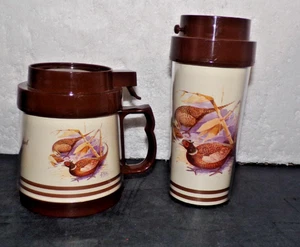 Thermo-Serv Lidded Coffee Mug & Tumbler w/Ring Necked Pheasant on Them - Picture 1 of 2