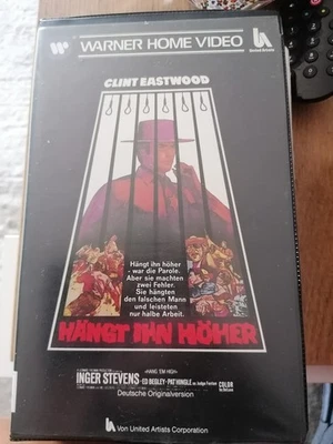 VHS RARITÄT: Clint Eastwood in HÄNGT IHN HÖHER (1968) WARNER - Bild 1 von 2