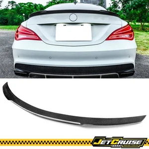 Se adapta a 13-18 Benz CLA Clase C117 FD Estilo Fibra de Carbono Alerón Trasero Labio de Ala - Imagen 1 de 5