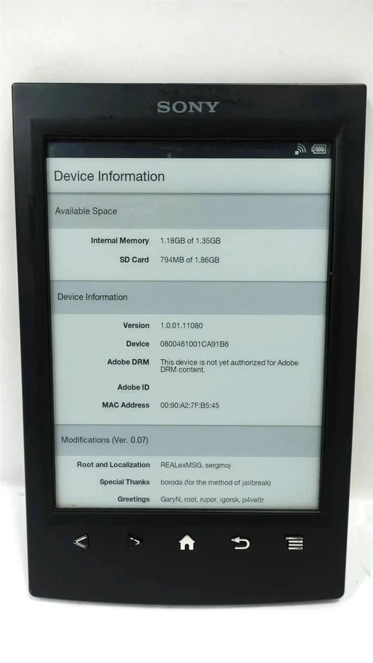 Sony Reader PRS-T2 eReader eBook Reader  2GB 6"  Wi-Fi  Reader - Image 1 of 4