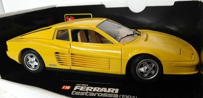 Burago 1/18 Scale diecast - 3004 Ferrari Testarossa 1984 yellow - Image 1 of 3