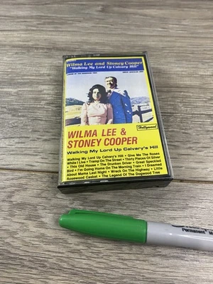 Vintage Wilma Lee Stoney Cooper Cassette Walking My Lord Calvary Hill 1989 Count - Image 1 of 4