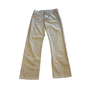 Jeans Wrangler Beige W34 L32 Hechos en EE. UU. Calce Recto 100% Algodón Vaquero - Imagen 1 de 9